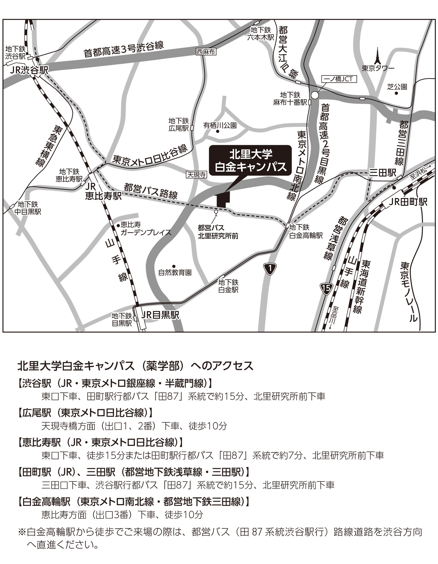 交通のご案内　図1